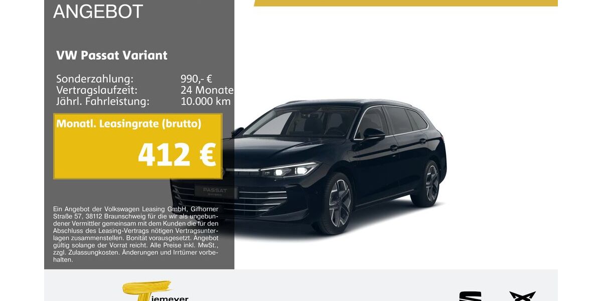 VW Passat Variant 3.122 km 45.440 &euro; Lüdenscheid 58513